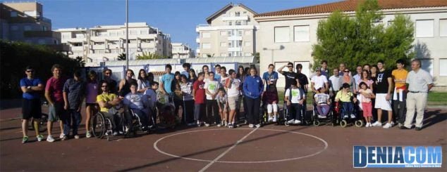 Alumnos de la Escuela de Deporte adaptado de Dénia