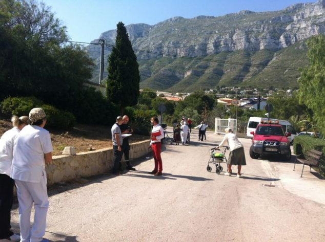 Simulacro de emergencia en la Residencia de Ancianos Santa Lucía 02