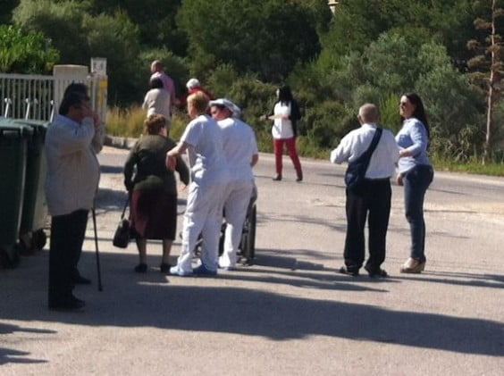 Simulacro de emergencia en la Residencia de Ancianos Santa Lucía 05