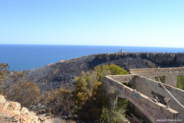 Incendio en el Montgó - Lloma del Castanyar 