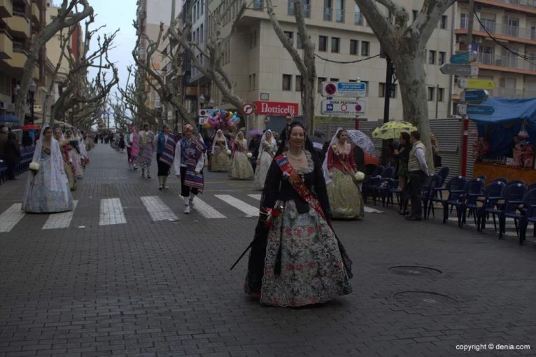 Ofrenda Flores Fallas Dénia 2015 - Falla Campaments