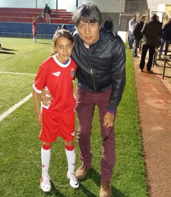 Fiamma Benitez con la camiseta de la Selección Valenciana Sub 12