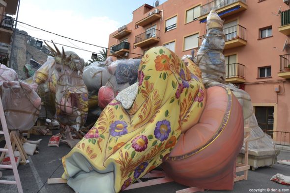 14 segundo dia de planta en denia falla baix la mar