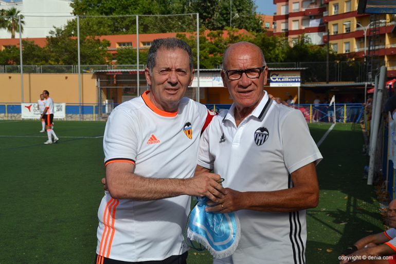 Javier Subirats junto a Miguel Ángel Adorno