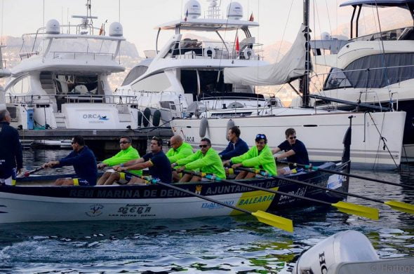 equipo de veteranos del club rem marina de denia