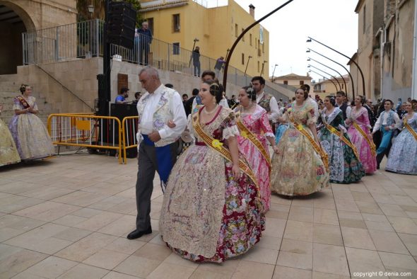 024 pleitesias a las falleras mayores de denia falla darrere del castell