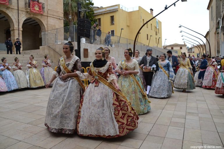 Pleitesias a las falleras mayores de Dénia - Falla Baix la Mar