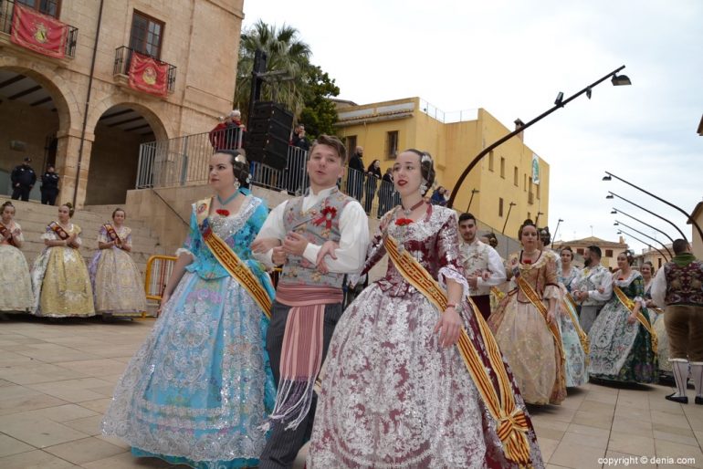 Pleitesias a las falleras mayores de Dénia - Falla Oeste