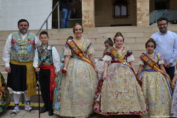 113 pleitesias a las falleras mayores de denia falla saladar