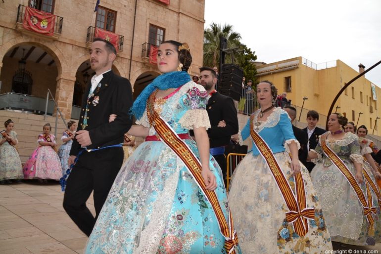 Pleitesias a las falleras mayores de Dénia - Falla Diana