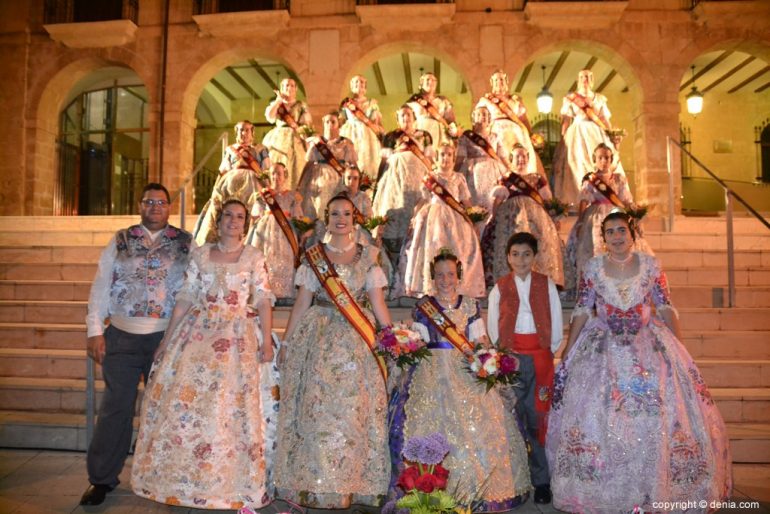 Elección Falleras Mayores de Dénia 2019 - Cargos falla Darrere 2019