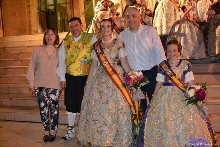 Elección Falleras Mayores de Dénia 2019 - Con el presidente de Port Rotes 2018