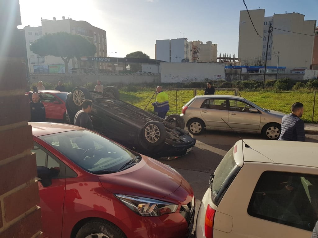 Accidente de un coche en Dénia