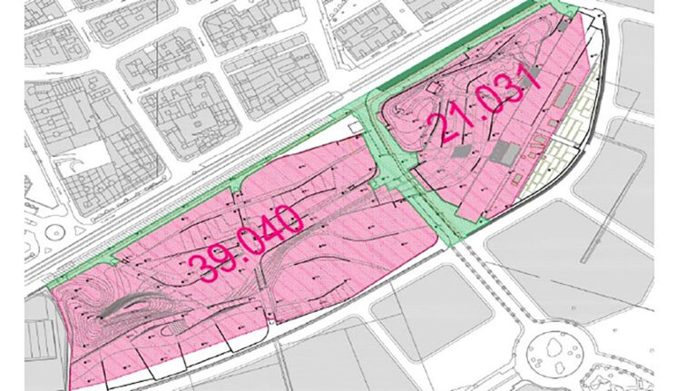 Plano del proyecto del Bosc de Diana