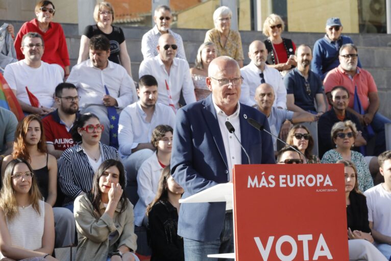 Intervención de Vicent Grimalt durante el acto