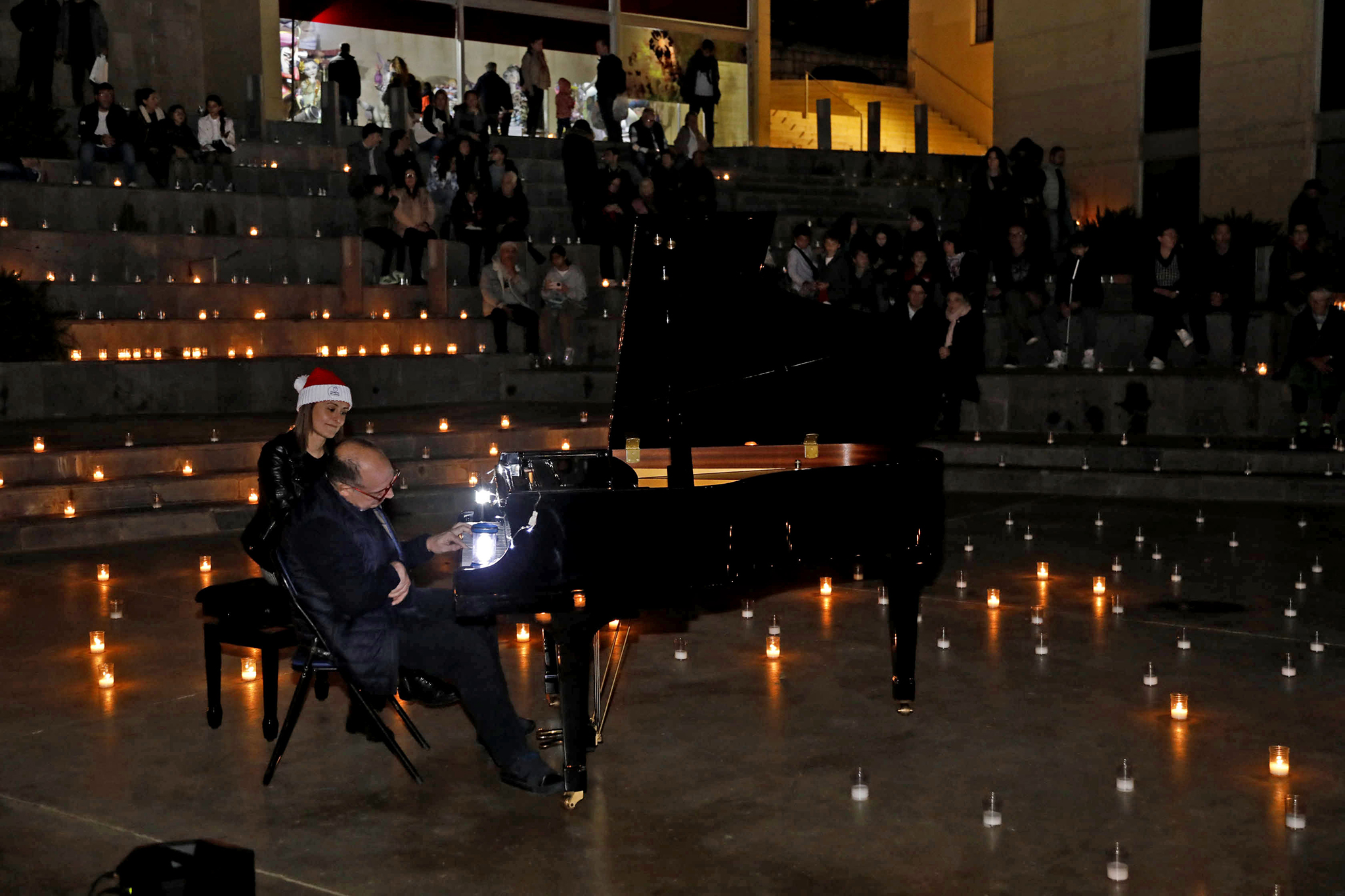 Concierto de piano durante la Nit de la Llum