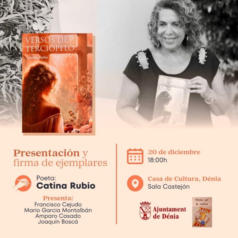 Presentación del poemario de Catina Rubio en Dénia