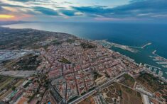 vista desde el cielo de denia