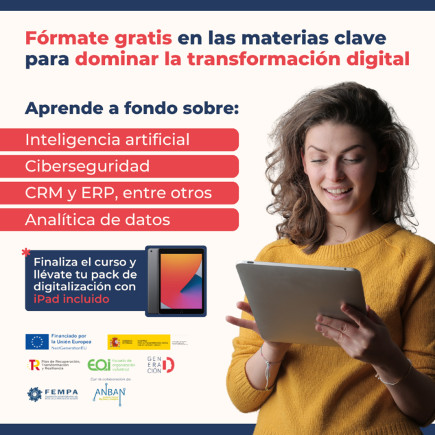 Imagen: Fórmate gratis en las materias claves para dominar la transformación digital