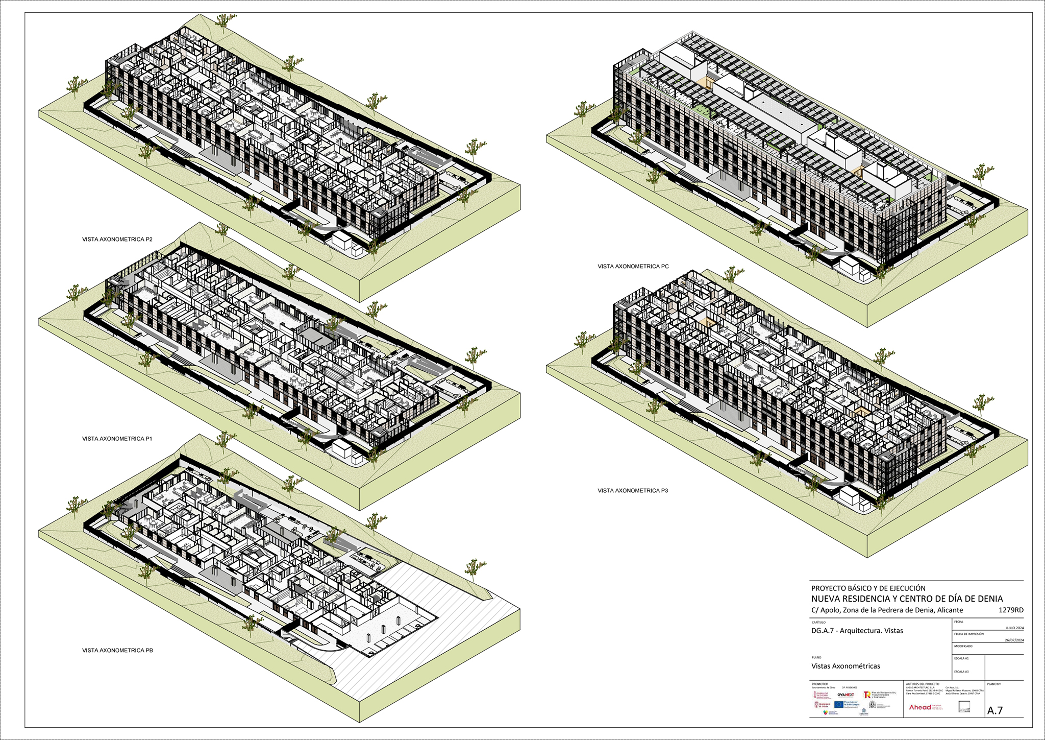 Plano de la segunda residencia de Dénia