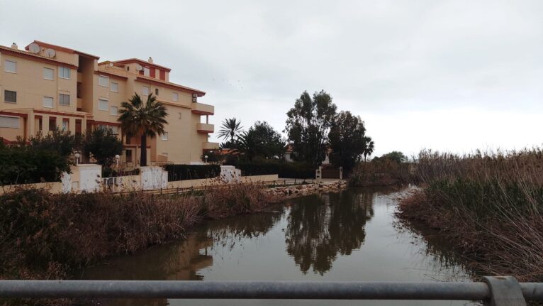 Barranc de l'Alberca lleno a primera hora del martes