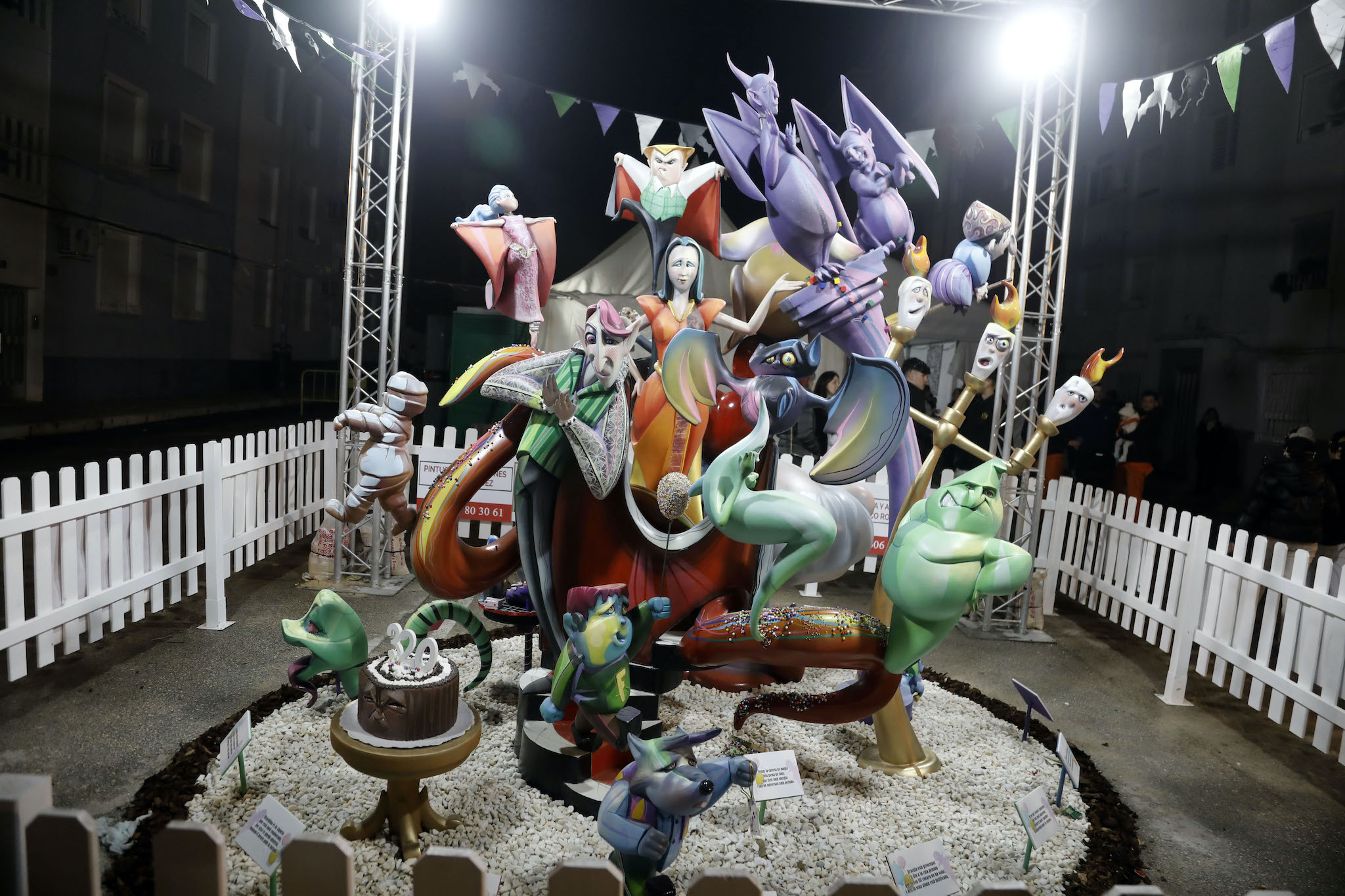 Falla infantil de la Diana 2025, de noche