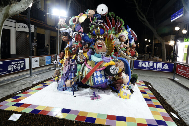 Falla infantil de Port-Rotes 2025, de noche